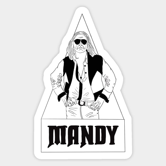 "Mandy" Jeremiah Sticker by motelgemini